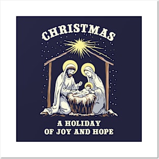 Christmas. A holiday of joy and hope. Posters and Art